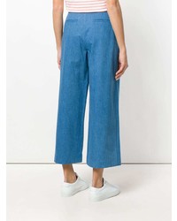 Pantalon large en denim bleu Chinti & Parker