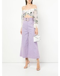 Pantalon large en denim violet clair Alice McCall