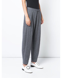 Pantalon large en laine bleu Rachel Comey