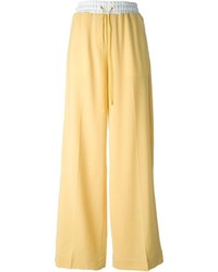 Pantalon large en laine jaune 3.1 Phillip Lim
