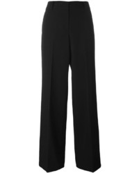 Pantalon large en laine noir DKNY