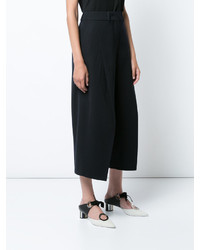 Pantalon large en laine noir Jil Sander