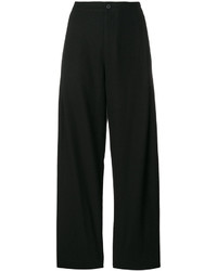 Pantalon large en laine noir Stephan Schneider