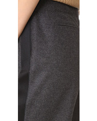 Pantalon large en laine noir Jason Wu
