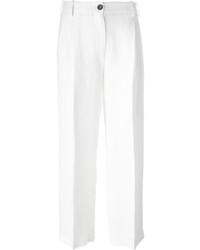Pantalon large en lin blanc Forte Forte
