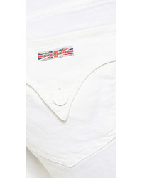 Pantalon large en lin blanc Hudson