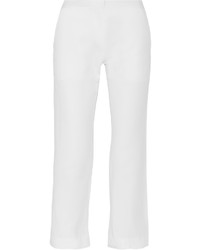 Pantalon large en lin blanc Marni