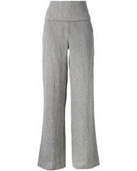Pantalon large en lin gris Societe Anonyme