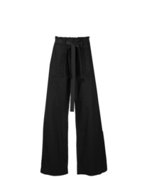 Pantalon large en lin noir Matin