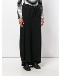 Pantalon large en lin noir Yohji Yamamoto Vintage