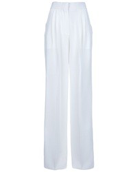 Pantalon large en soie blanc Chloé
