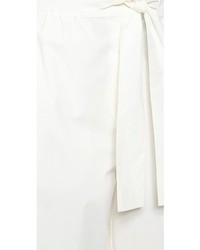 Pantalon large en soie blanc Acne Studios