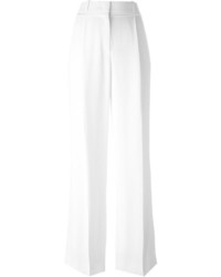 Pantalon large en soie blanc Givenchy