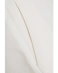 Pantalon large en soie blanc