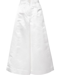 Pantalon large en soie blanc Tome