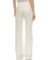 Pantalon large en soie blanc Jenni Kayne