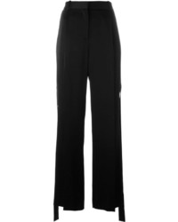 Pantalon large en soie noir Givenchy