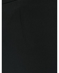 Pantalon large en soie noir Armani Collezioni