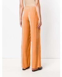 Pantalon large en velours orange Forte Forte
