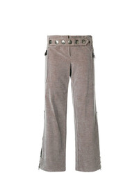Pantalon large gris Romeo Gigli Vintage