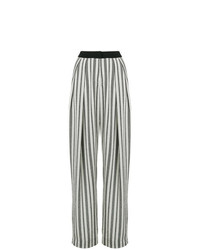 Pantalon large imprimé noir et blanc Noon By Noor