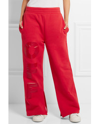 Pantalon large imprimé rouge Off-White