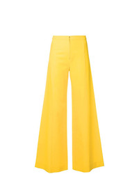 Pantalon large jaune Emanuel Ungaro Vintage