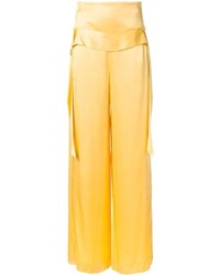 Pantalon large jaune