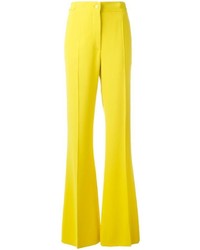 Pantalon large jaune Rochas
