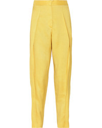 Pantalon large jaune Stella McCartney