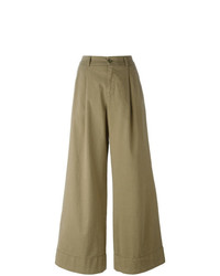 Pantalon large marron clair P.A.R.O.S.H.