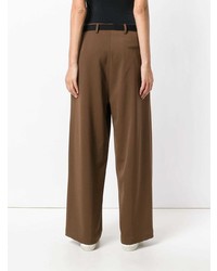 Pantalon large marron Hache