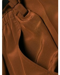 Pantalon large marron Chloé