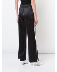 Pantalon large noir et blanc Amiri