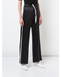 Pantalon large noir et blanc Amiri