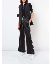 Pantalon large noir et blanc Amiri