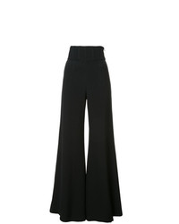 Pantalon large noir Cushnie