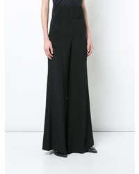 Pantalon large noir Cushnie