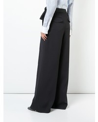 Pantalon large noir Adam Lippes