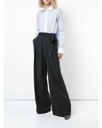 Pantalon large noir Adam Lippes