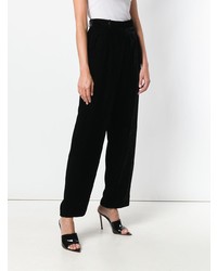 Pantalon large noir Yves Saint Laurent Vintage