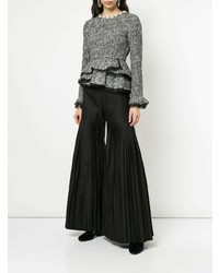 Pantalon large noir Huishan Zhang