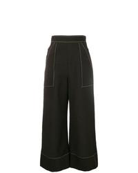 Pantalon large noir Temperley London