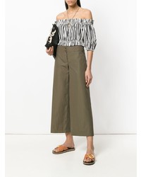 Pantalon large olive Aspesi