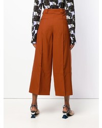 Pantalon large orange Marni