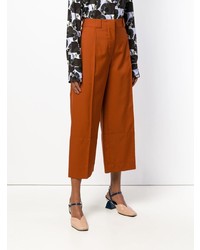 Pantalon large orange Marni