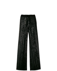 Pantalon large pailleté noir P.A.R.O.S.H.