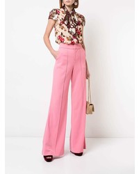 Pantalon large rose Alice + Olivia