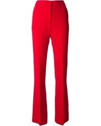 Pantalon large rouge Alberta Ferretti