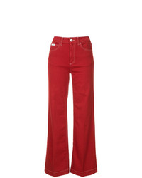 Pantalon large rouge Alexa Chung